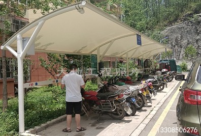 江門關嶺花江小區(qū)電瓶車充電車棚順利竣工